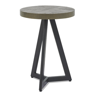 Bentley Designs Ellipse Fumed Oak Lamp Table